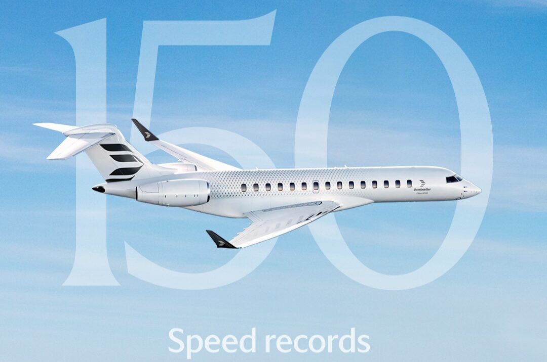 Global 7500 установил 150-й рекорд скорости