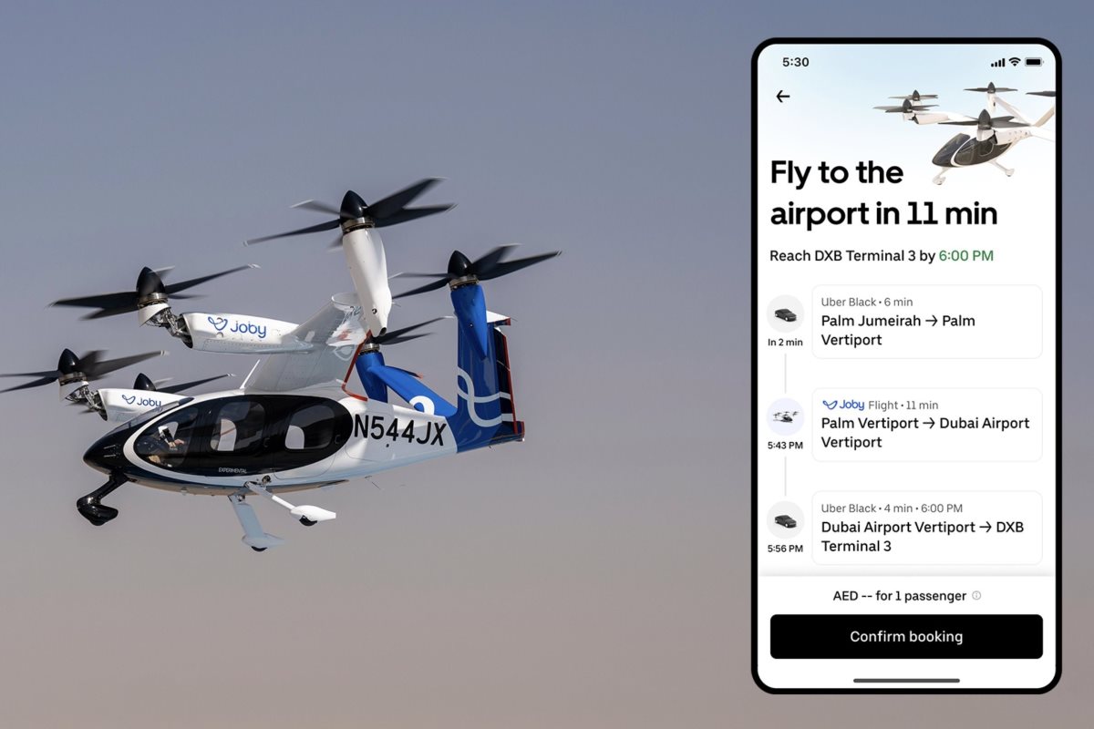Uber запускает услугу бронирования электрических аэротакси совместно с Joby Aviation
