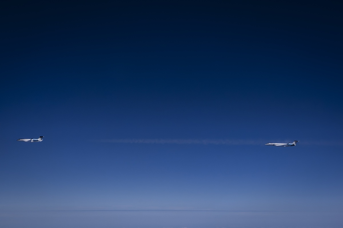 Испытания Gulfstream с использованием SAF показали снижение выбросов, способствующих образованию инверсионных следов