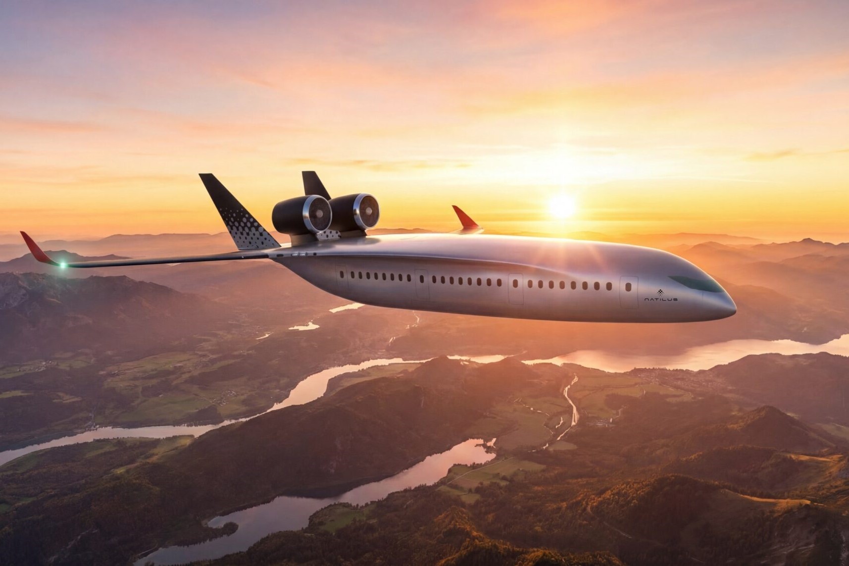 Natilus перепроектировала пассажирский самолёт с интегрированным крылом 