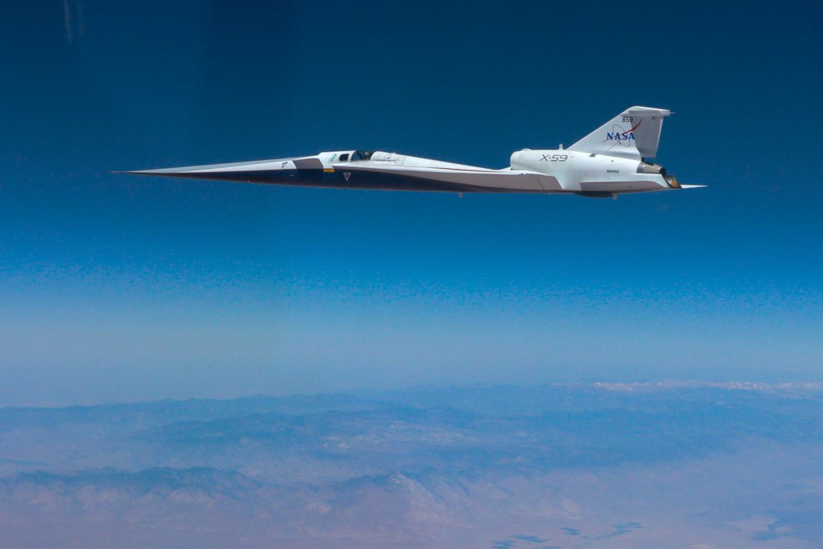 X-59 NASA выполнил 25 полётов в преддверии сверхзвуковых акустических испытаний