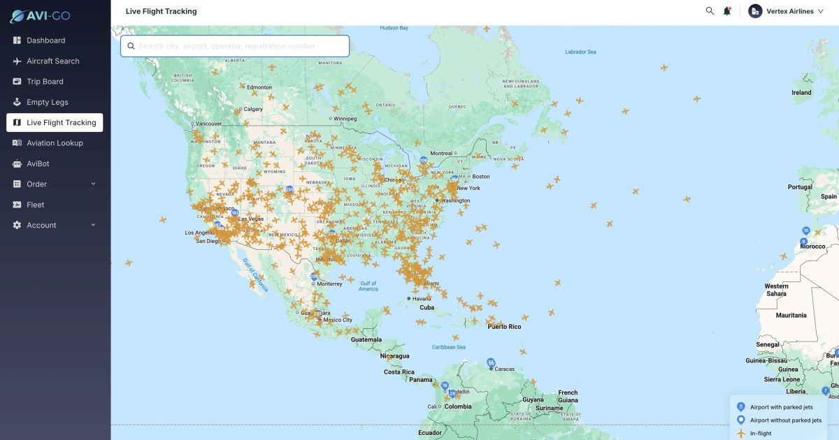Платформа данных Avi-Go для деловой авиации добавляет поискового бота на основе ИИ