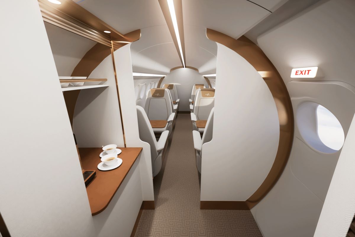 AURA AERO представила новые конфигурации салона для своего гибридного регионального самолёта ERA