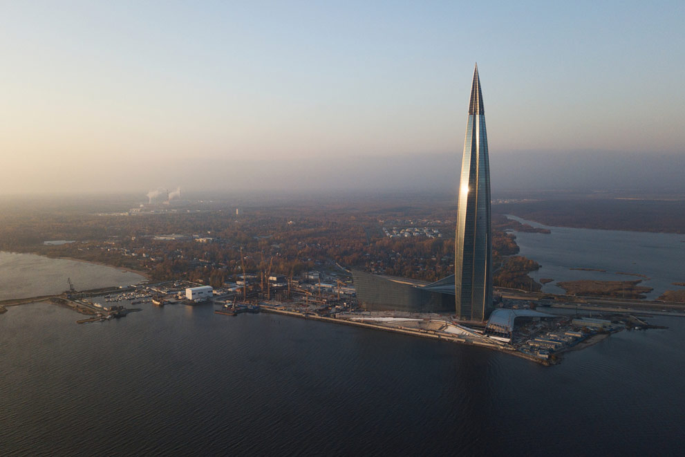 «Газпром» построит вертолетные площадки рядом с «Лахта центром»