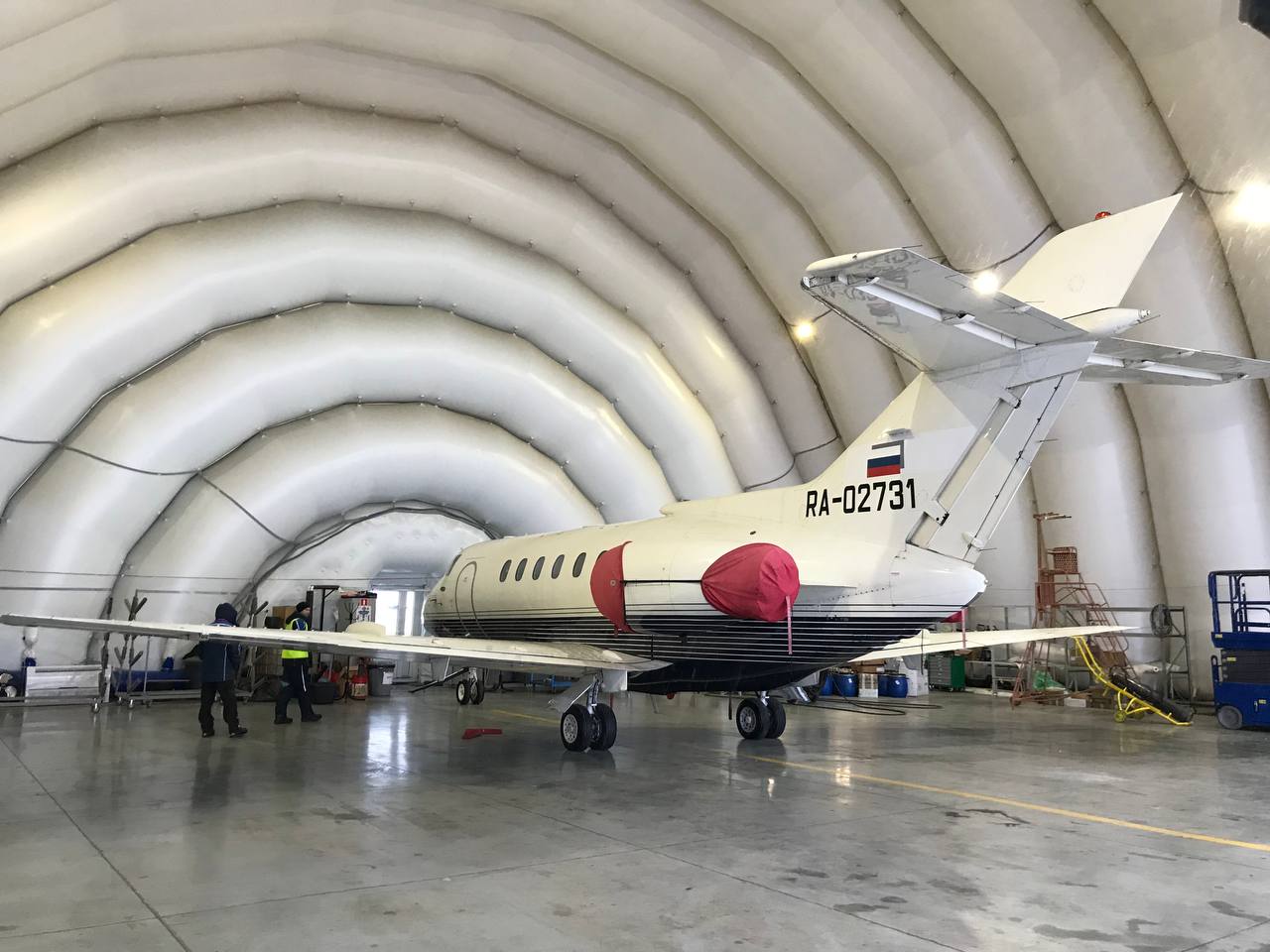DreamJet к новогодним праздникам готова: после завершения крупного ТО Hawker 800B снова в строю