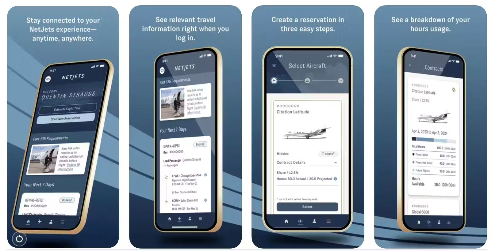 NetJets обновила свое клиентское приложение