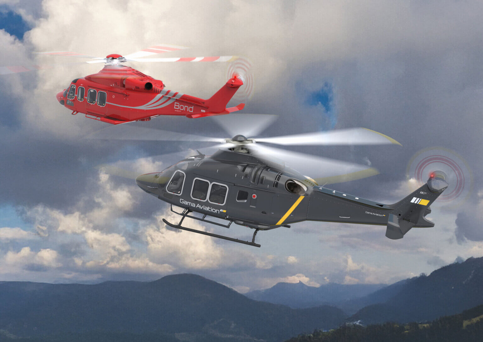 Gama Aviation заказывает пять вертолетов Leonardo