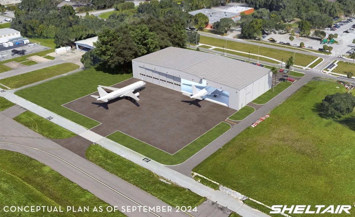 Sheltair приступает к строительству нового ангара