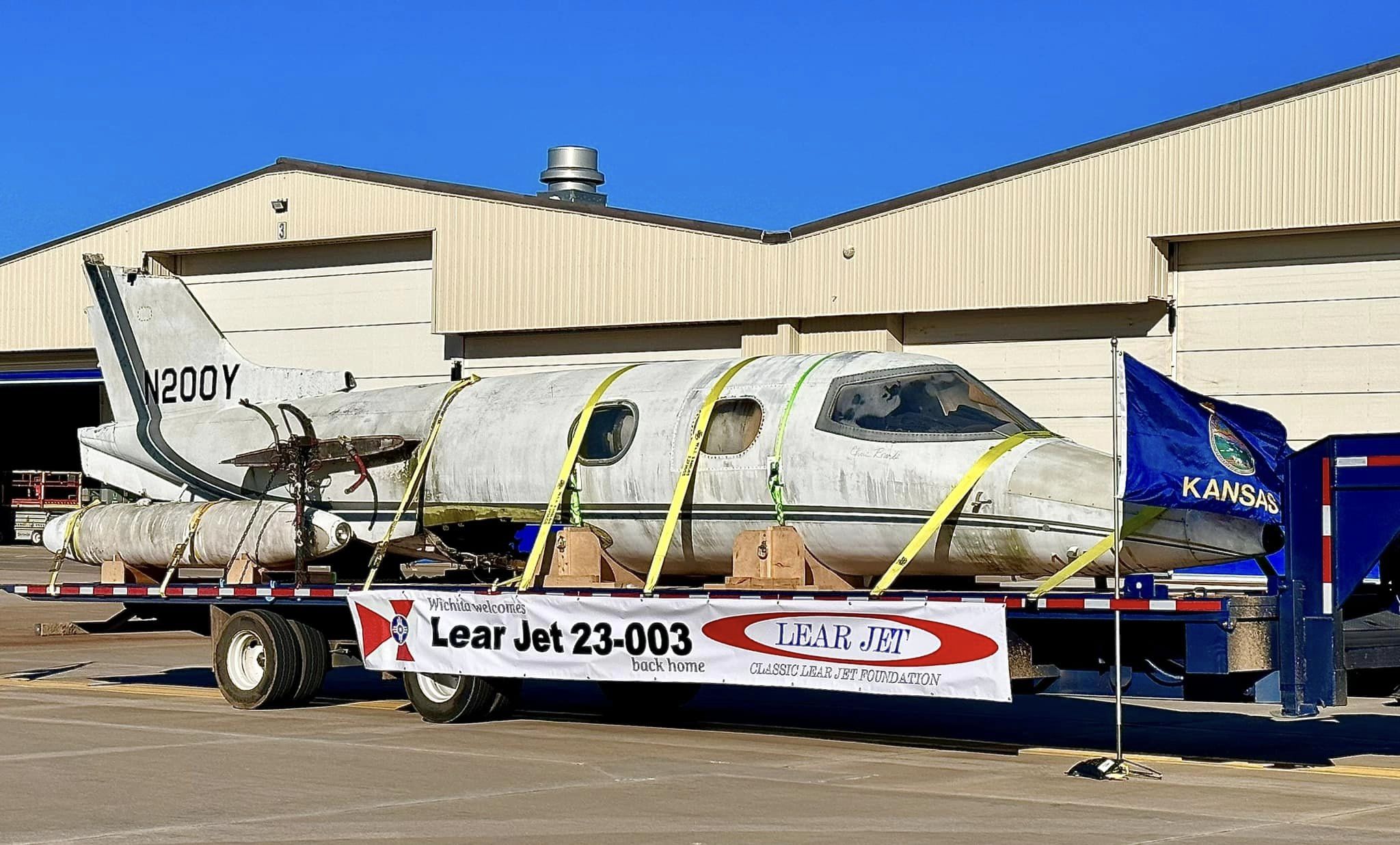 Ветеран Learjet 23 будет восстановлен до летного состояния