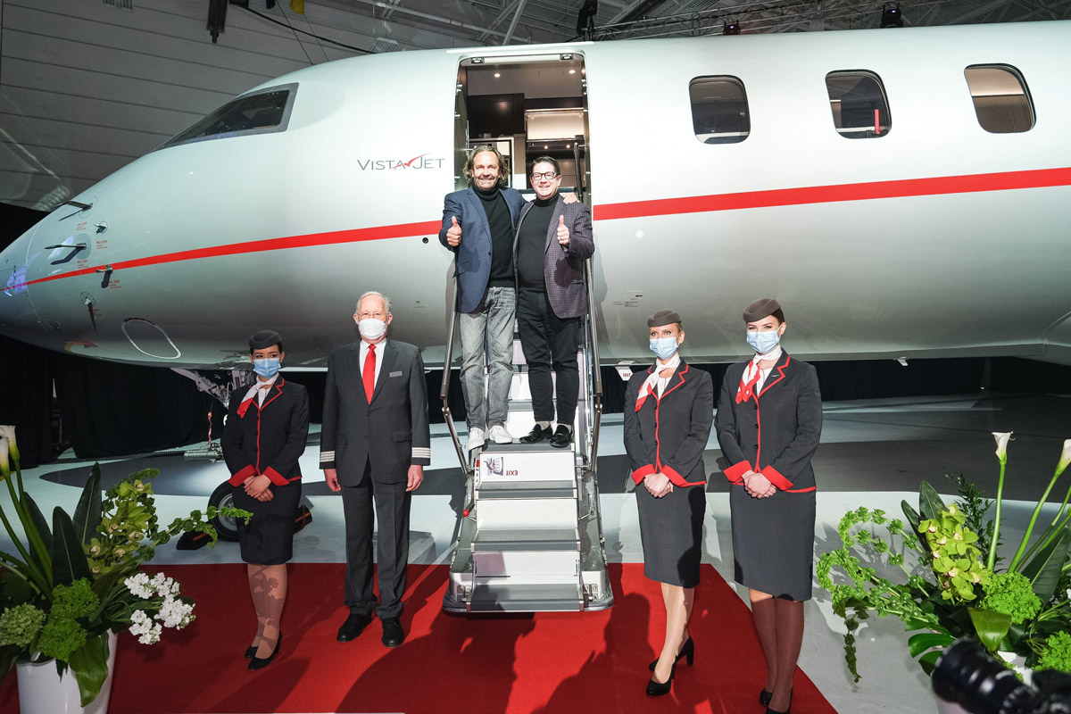 Поставка 10-го Global 7500 для VistaJet и 100-го для Bombardier