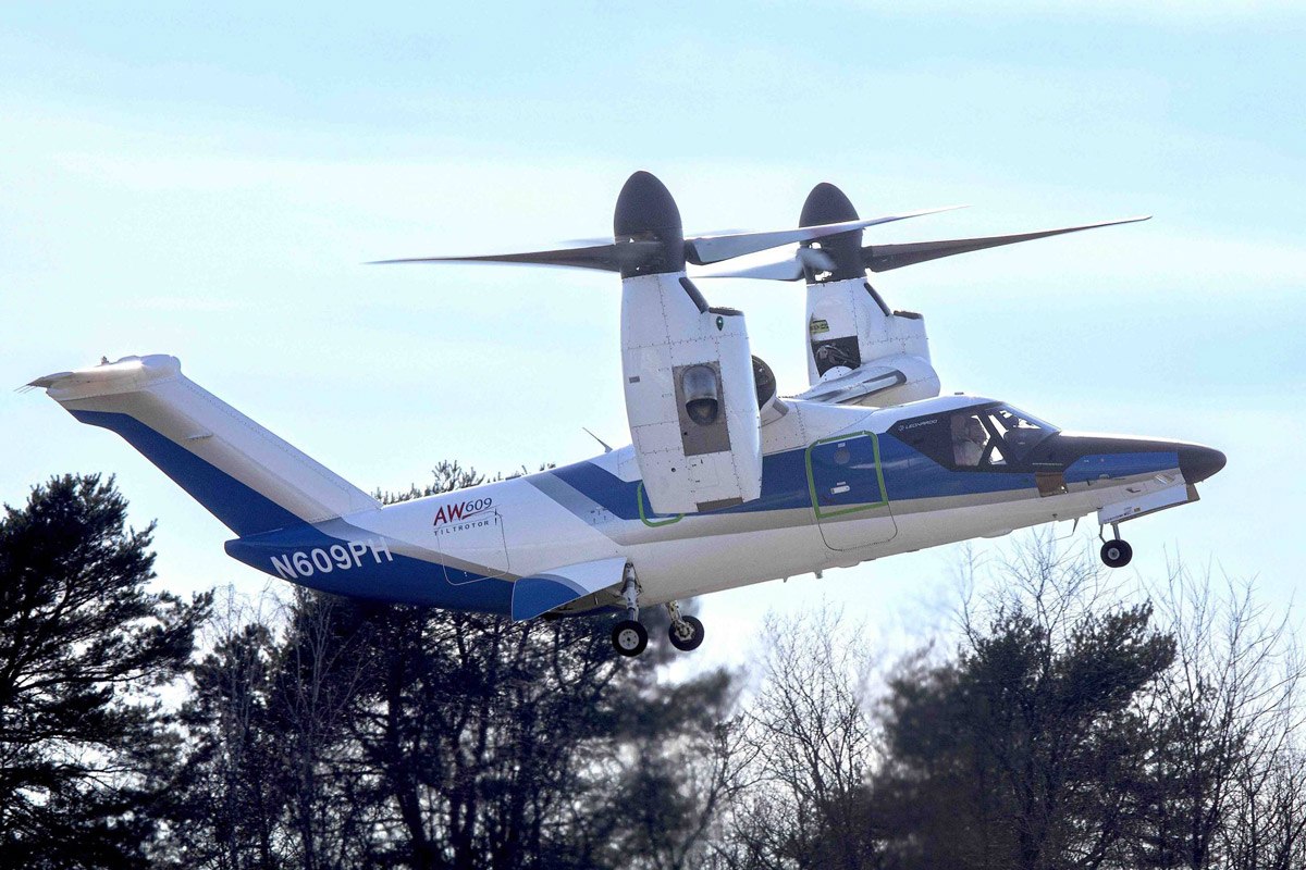 EASA начала полеты на конвертоплане Leonardo AW609