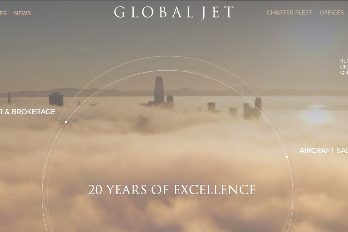 Global Jet запускает новый веб-сайт