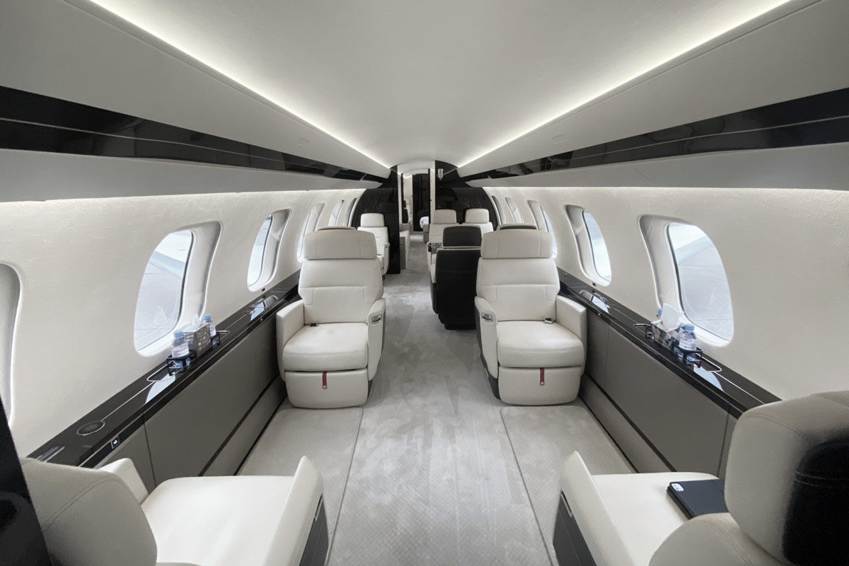 Первый чартерный Global 7500 в Великобритании
