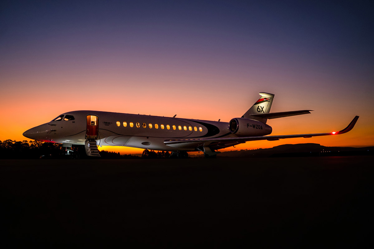 Falcon 6X отправляется в демонстрационный тур