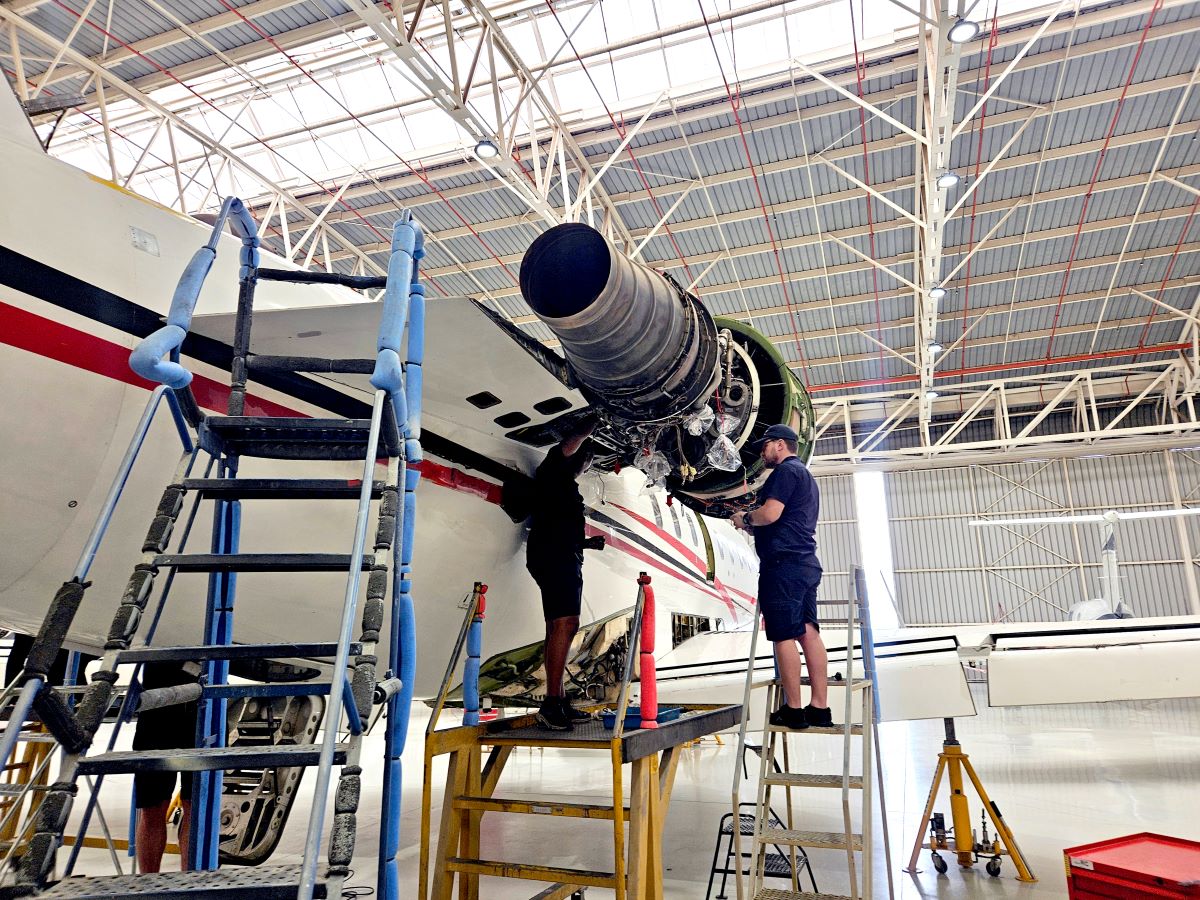 ExecuJet MRO Services South Africa завершила первую замену редуктора на Challenger 604