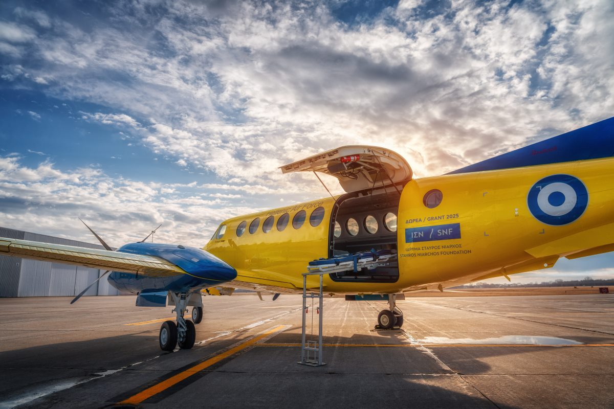 Beechcraft King Air 360C укрепляет службу санитарной авиации Греции