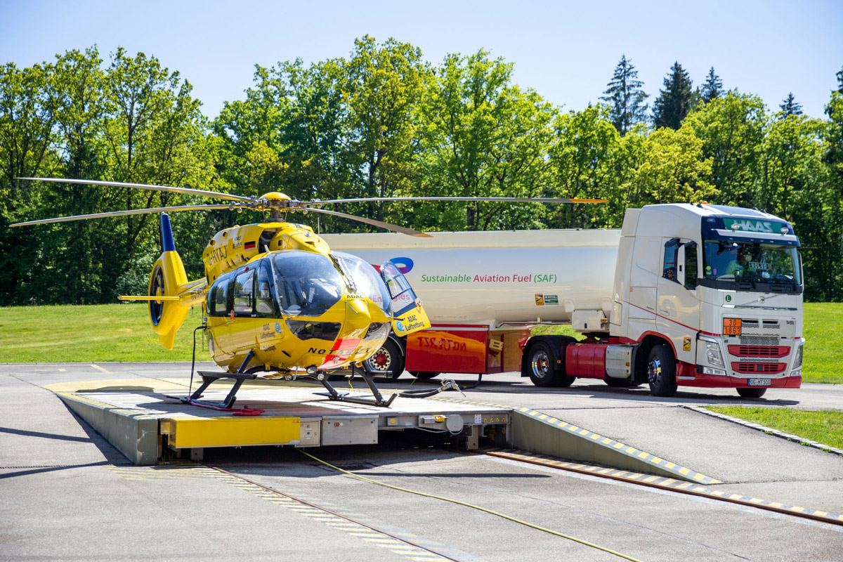 Airbus H145 впервые совершил полет на экологически чистом топливе