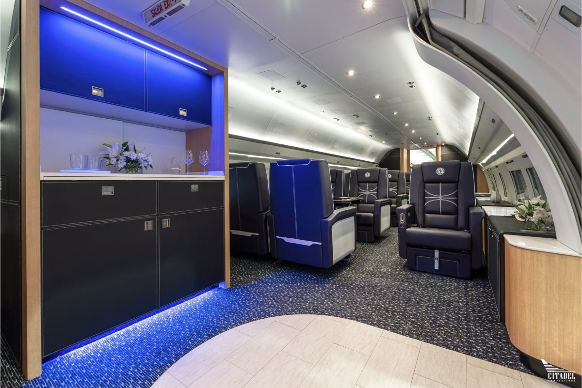 Citadel Completions переоборудовала Boeing 757 VIP для команды НБА