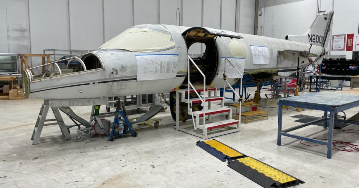 Проект восстановления Learjet переходит в фазу неразрушающего контроля
