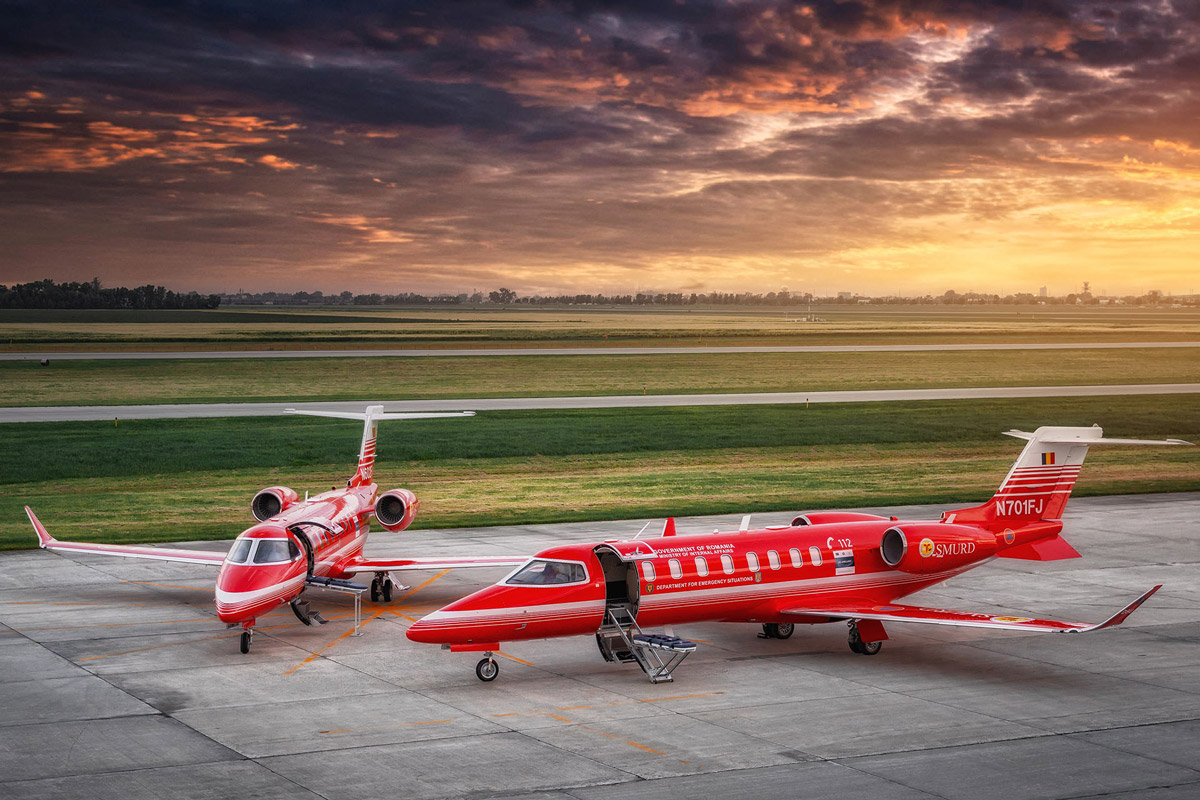 В Румынию поставлены два медицинских Bombardier Learjet 75