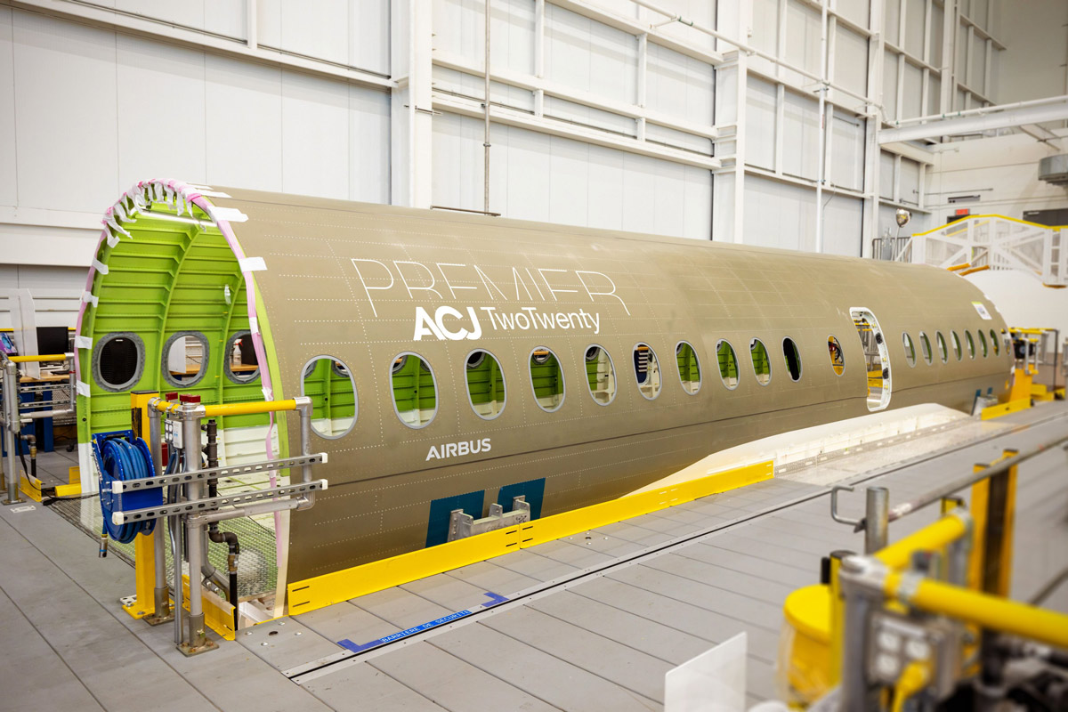 Airbus до конца года построит 10 «зеленых» ACJ TwoTwenty