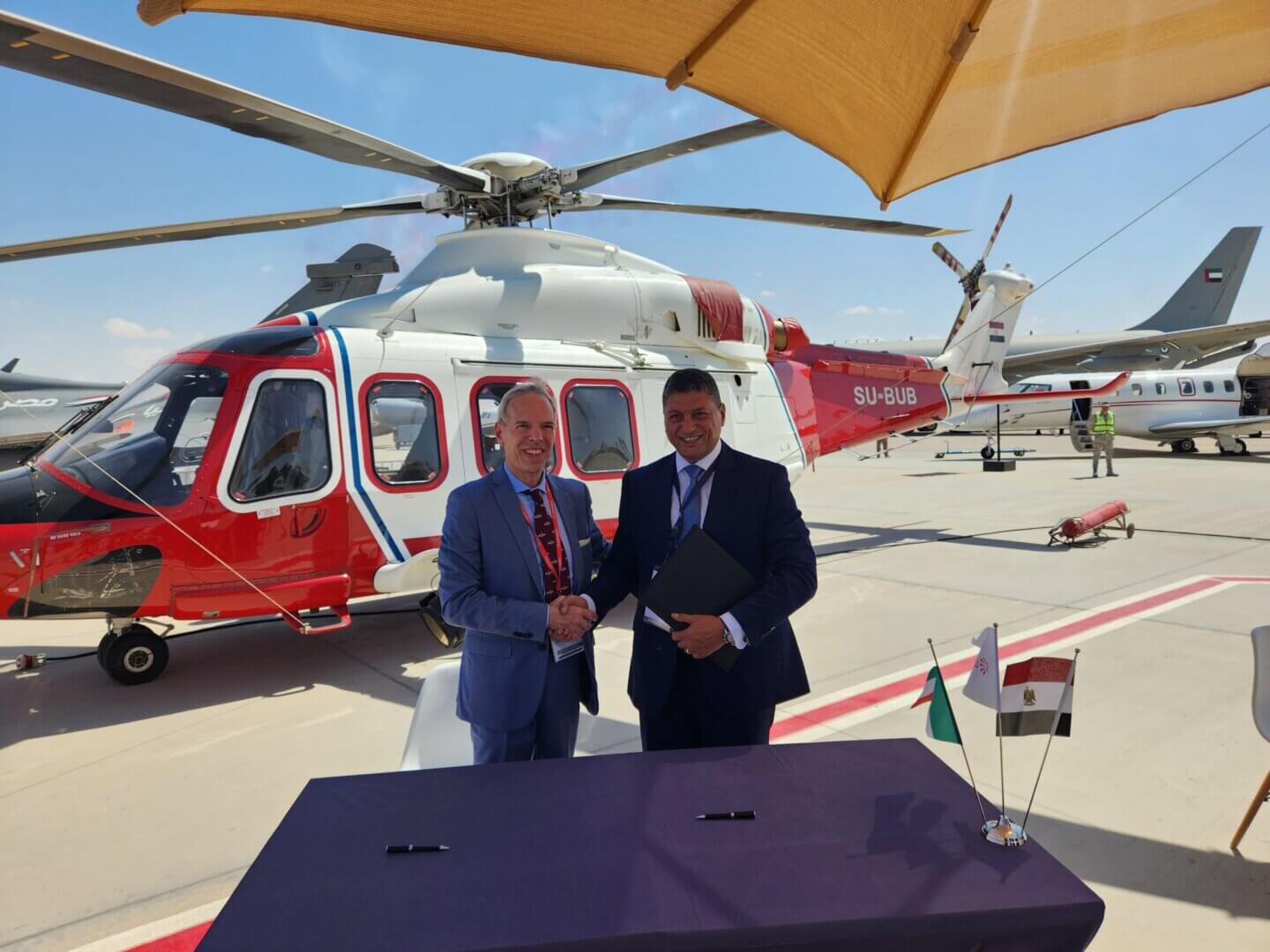 Leonardo и Petroleum Air Services расширяют услуги по техническому обслуживанию коммерческих вертолетов в Египте