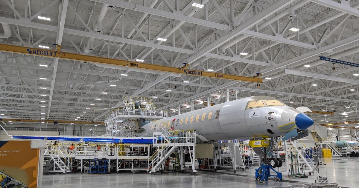 Производство Bombardier Global остановлено из-за забастовки рабочих