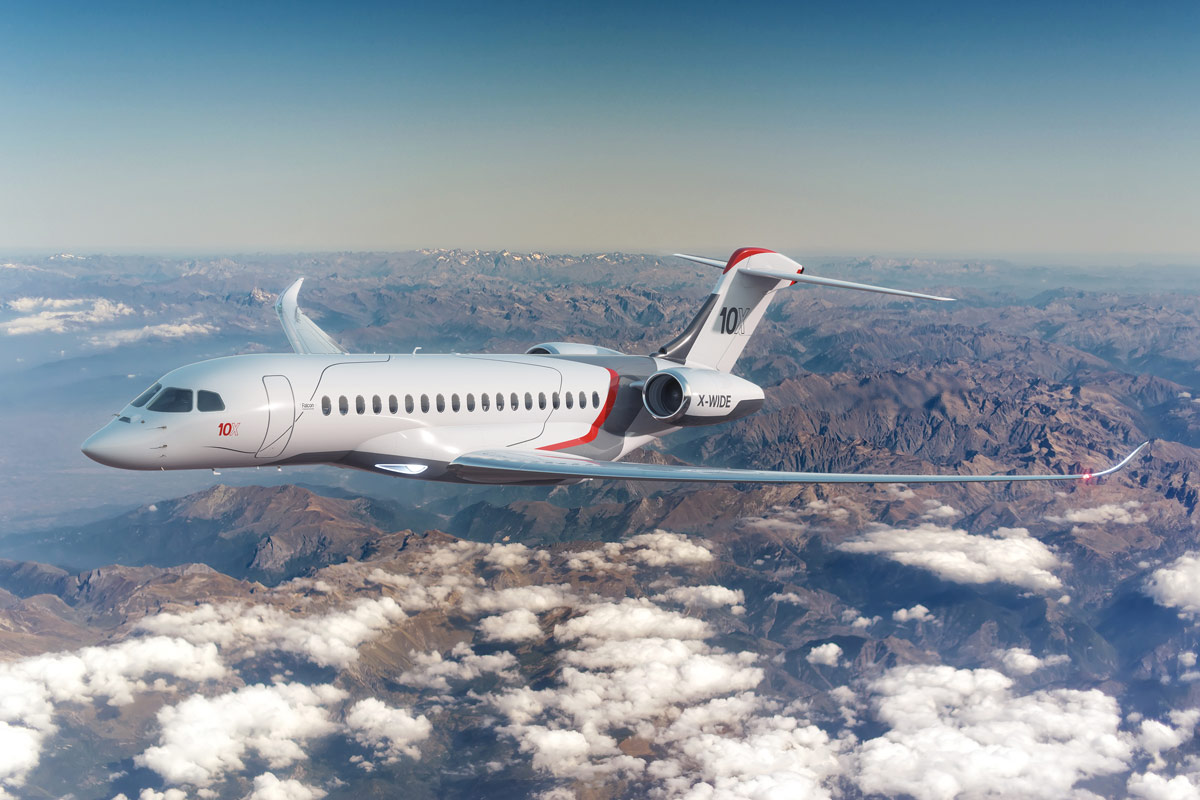 Поставки Falcon 10X начнутся в 2025 году