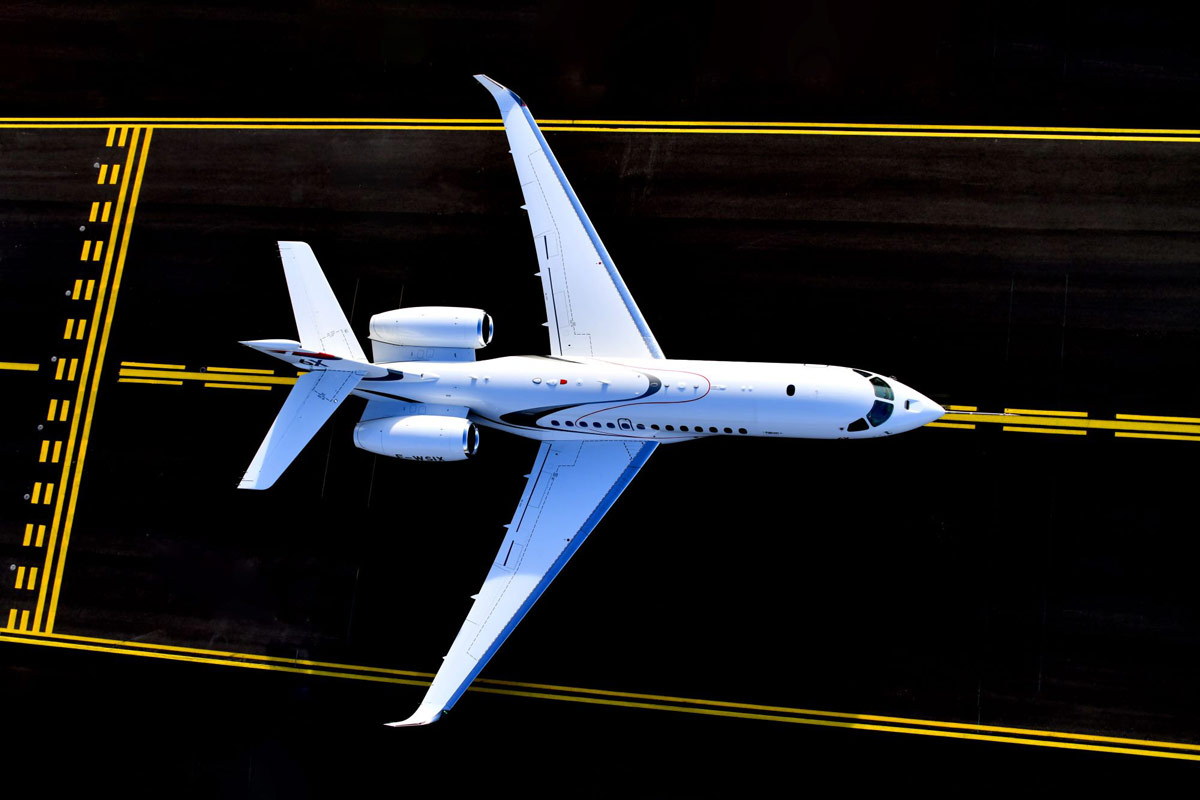 Прототипы Falcon 6X налетали 600 часов, выполнив 180 полетов