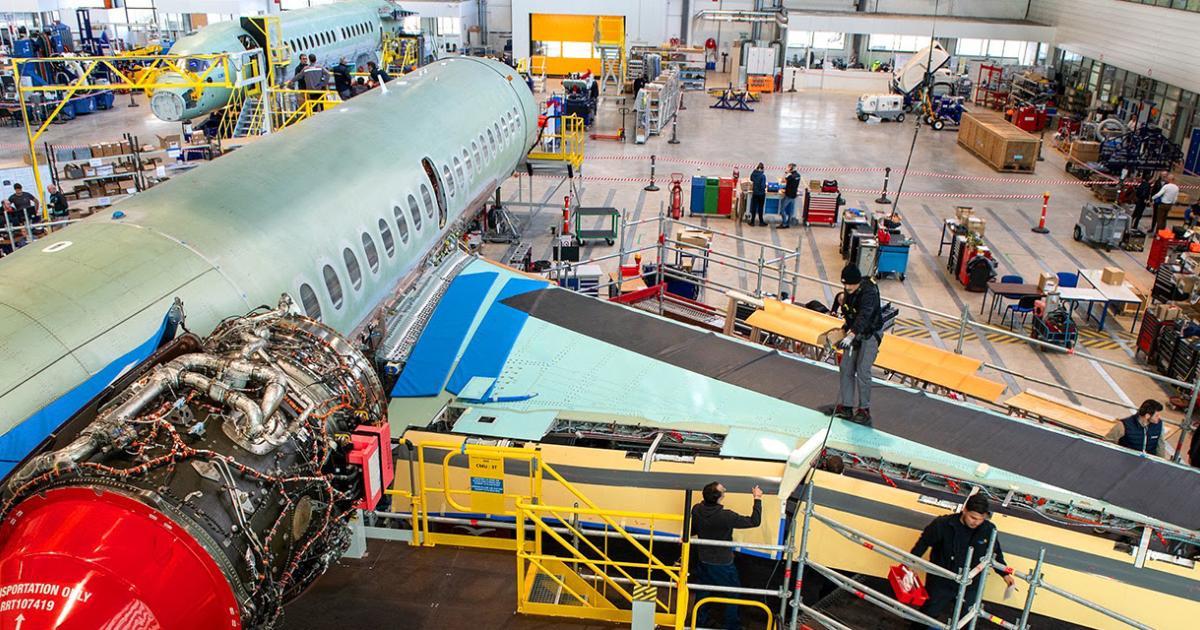 Первый Dassault Falcon 10X обретает форму
