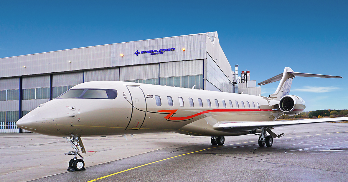 General Atomics завершил эксклюзивную покраску Global 7500