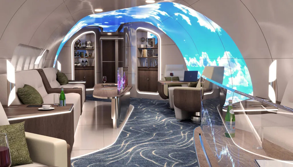 Greenpoint Design представила концепт Dichotomy для модели BBJ 737-8
