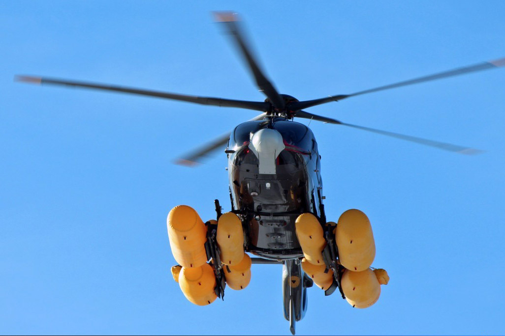 DART сертифицировал аварийные поплавки для пятилопастного H145
