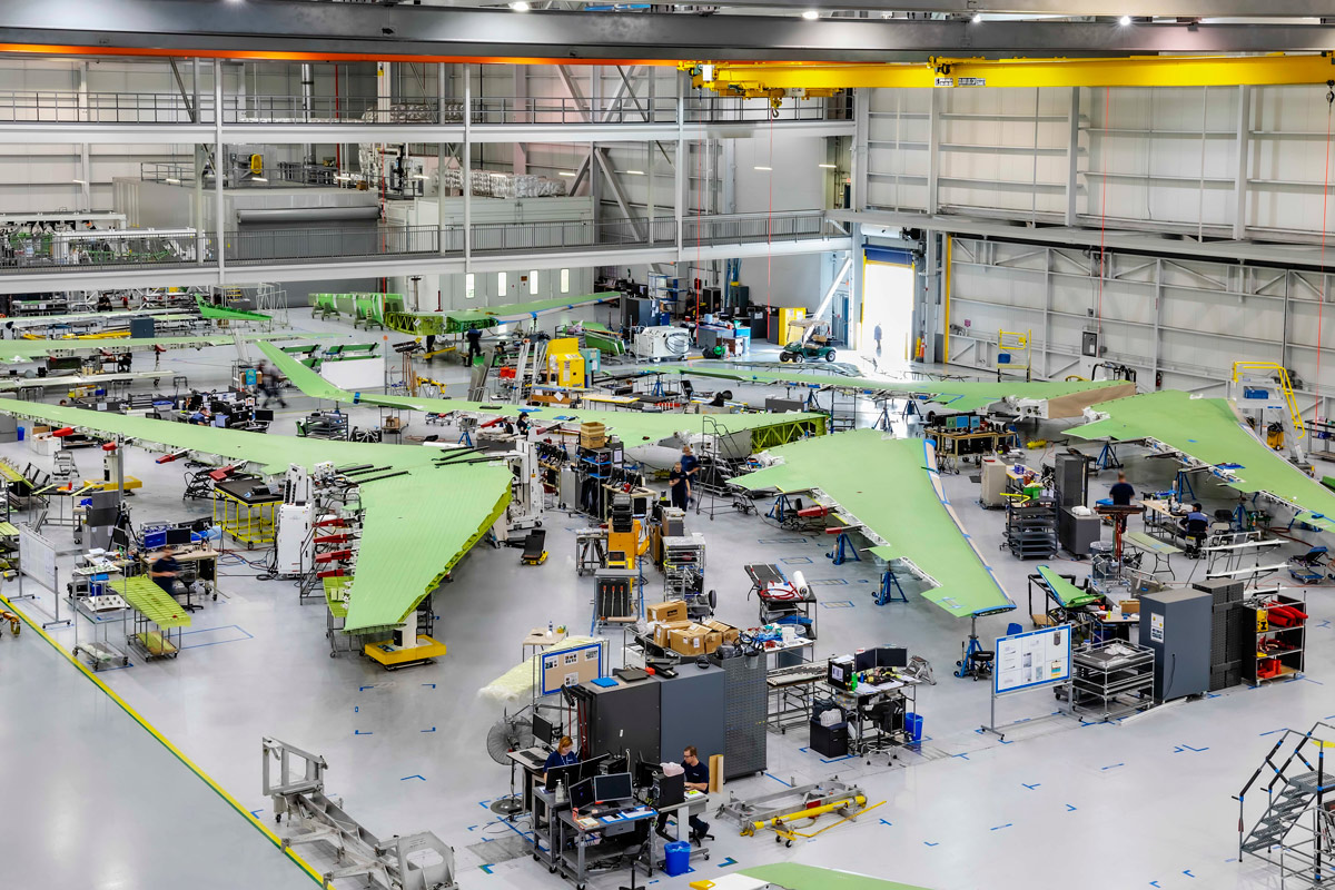 Gulfstream выпустил 1000 крыльев в Саванне