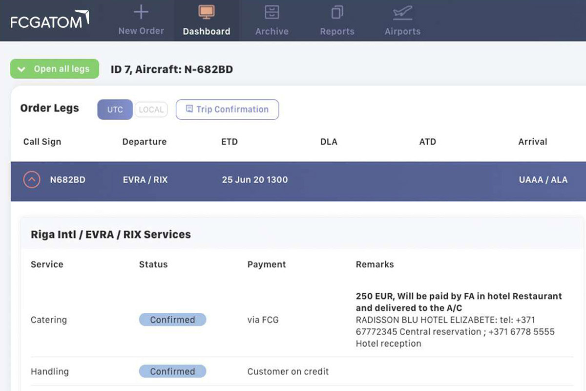 Flight Consulting Group интегрирует свою систему управления полетами FCG АТОМ с системой Leon Software